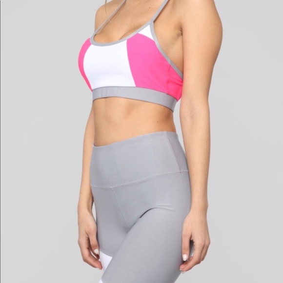 🆕SALE🎉Neon Pink & Gray activewear - Picture 2 of 8